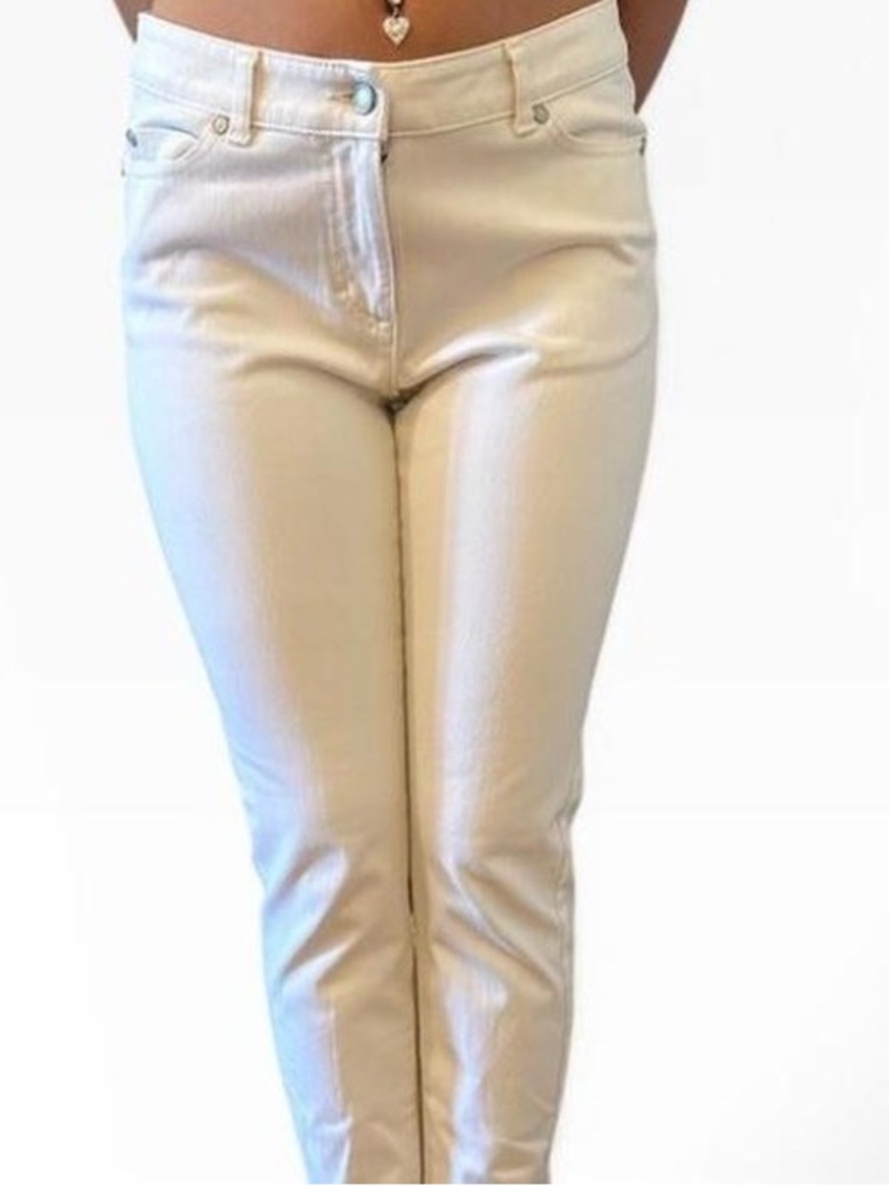 J. McLaughlin White Cropped Jeans, Size 4